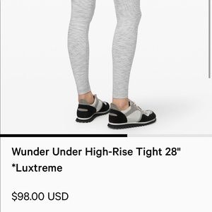High rise wunder under lululemon pants